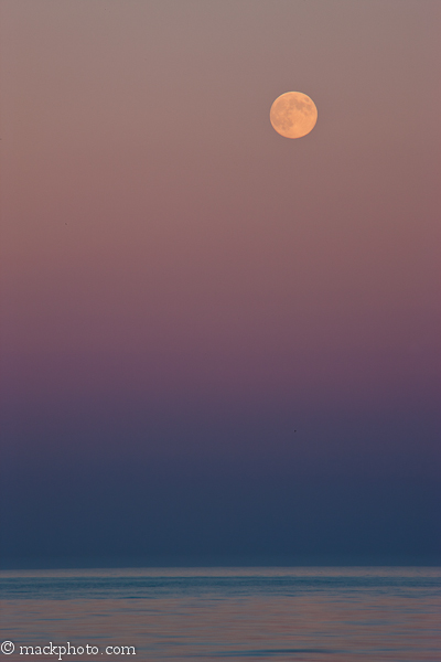 Moonrise, Lighthouse Beach